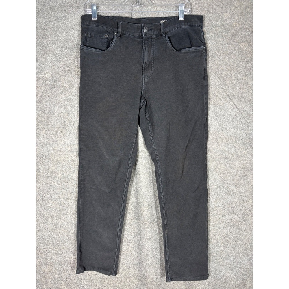 Faherty Brand Movement 5-Pocket Pants Mens 34 Slim Fit Charcoal Grey MBC0020-OYX